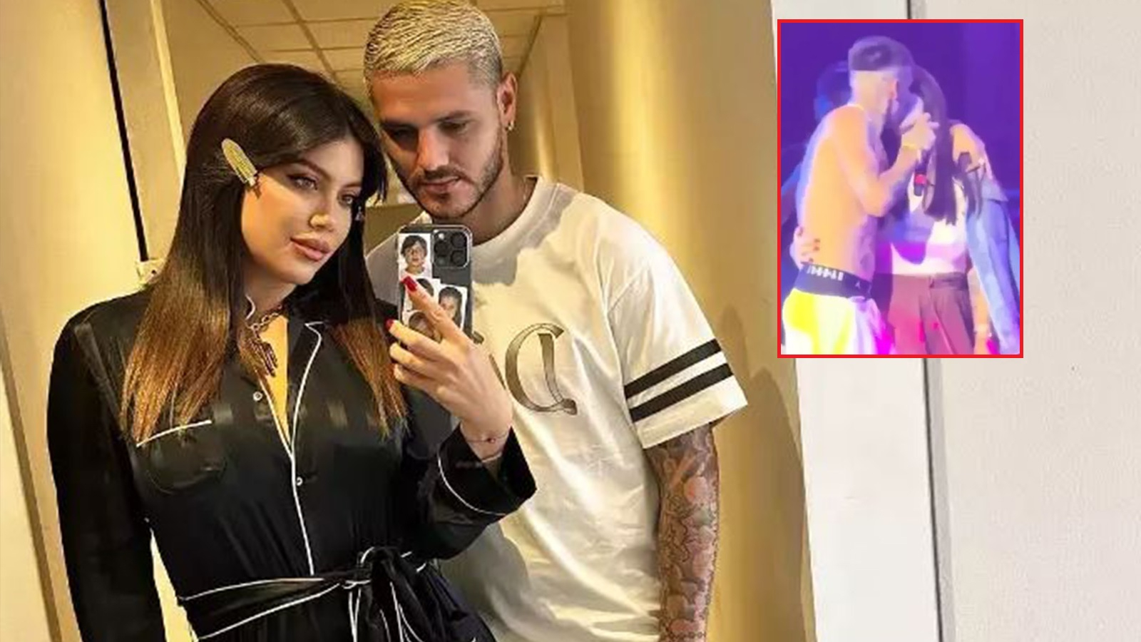 Mauro Icardi’ye bir darbe daha! Wanda Nara, sevgilisiyle sahnede öpüştü